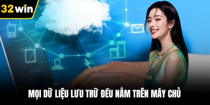 Mọi dữ liệu lưu trữ đều nằm trên máy chủ