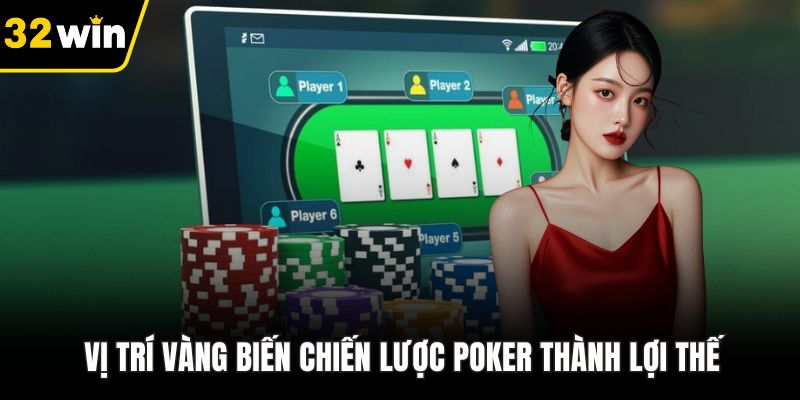 Vị trí vàng biến chiến lược poker thành lợi thế